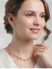 Heart Link Necklace & Earring Set (NC1236 + ER1236)